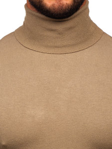 Bolf Herren Rollkragenpullover Basic Camel  W1-1728