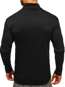 Bolf Herren Rollkragenpullover Basic Schwarz  145347