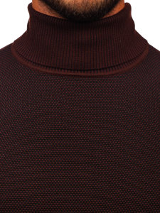 Bolf Herren Rollkragenpullover Braun  W2-20125