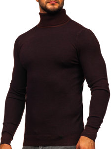 Bolf Herren Rollkragenpullover Braun  W2-20125