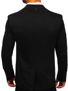 Bolf Herren Sakko Casual Schwarz  1652