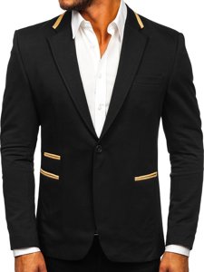 Bolf Herren Sakko Elegant Schwarz  9400