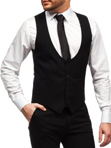 Bolf Herren Set 2-Teilig Weste und Hose Schwarz 0014