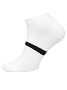 Bolf Herren Socken Weiß-Schwarz M082-5P 5 PACK