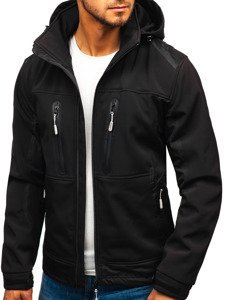 Bolf Herren Softshell Jacke Schwarz  A6603