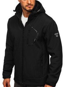 Bolf Herren Softshell Jacke Schwarz  BK124