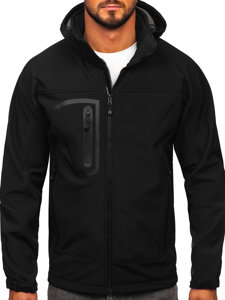 Bolf Herren Softshelljacke Schwarz  T019