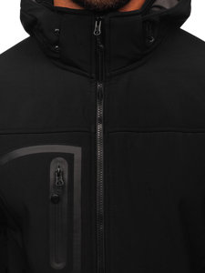 Bolf Herren Softshelljacke Schwarz  T019