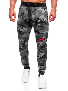 Bolf Herren Sporthose Camo Schwarzgrau  KK04