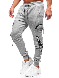 Bolf Herren Sporthose Cargohose Jogger Pants Grau  HS7172