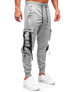 Bolf Herren Sporthose Cargohose Jogger Pants Grau  HS7176