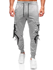 Bolf Herren Sporthose Cargohose Jogger Pants Grau  HS7176