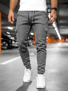 Bolf Herren Sporthose Cargohose Jogger Pants Grau  JX8709A