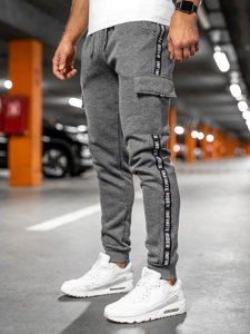 Bolf Herren Sporthose Cargohose Jogger Pants Grau  JX8715A