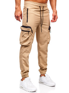 Bolf Herren Sporthose Cargohose Joggers Beige  HSS296