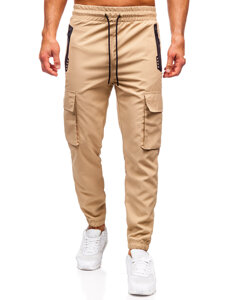 Bolf Herren Sporthose Cargohose Joggers Beige  HSS297