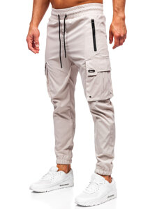 Bolf Herren Sporthose Cargohose Joggers Beige  HSS298