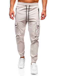 Bolf Herren Sporthose Cargohose Joggers Beige  HSS298