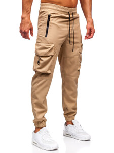 Bolf Herren Sporthose Cargohose Joggers Beige  HSS299