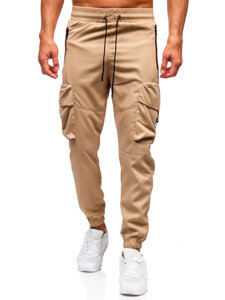 Bolf Herren Sporthose Cargohose Joggers Beige  HSS299