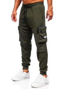 Bolf Herren Sporthose Cargohose Joggers Grün  K17