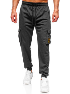 Bolf Herren Sporthose Cargohose Joggers Schwarzgrau  JX6359