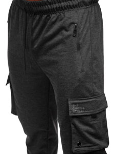 Bolf Herren Sporthose Cargohose Joggers Schwarzgrau  JX6360