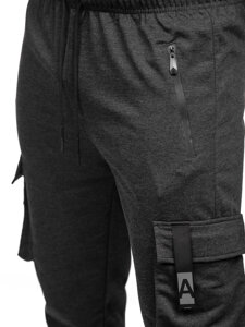 Bolf Herren Sporthose Cargohose Joggers Schwarzgrau  JX6362