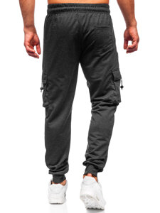 Bolf Herren Sporthose Cargohose Joggers Schwarzgrau  JX6363