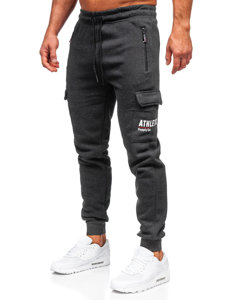 Bolf Herren Sporthose Jogger Pants Cargohose Schwarzgrau  JX6028