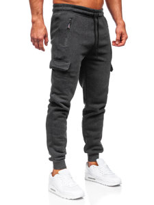 Bolf Herren Sporthose Jogger Pants Cargohose Schwarzgrau  JX6028