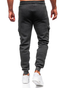 Bolf Herren Sporthose Jogger Pants Cargohose Schwarzgrau  JX6028