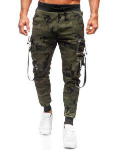 Bolf Herren Sporthose Joggers Cargohose Camo Grün  HSS107