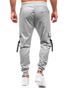 Bolf Herren Sporthose Joggers Cargohose Grau  8K1118