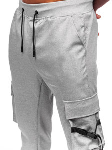 Bolf Herren Sporthose Joggers Cargohose Grau  8K1118