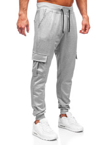 Bolf Herren Sporthose Joggers Cargohose Grau  8K1130