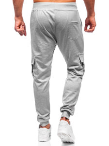 Bolf Herren Sporthose Joggers Cargohose Grau  8K1130