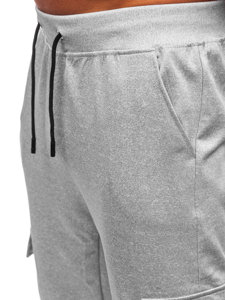 Bolf Herren Sporthose Joggers Cargohose Grau  8K1130