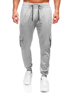 Bolf Herren Sporthose Joggers Cargohose Grau  8K1130