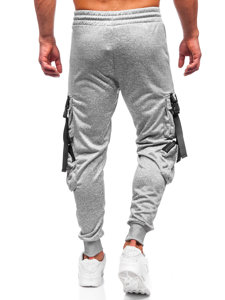 Bolf Herren Sporthose Joggers Cargohose Grau HS7173