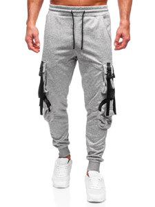 Bolf Herren Sporthose Joggers Cargohose Grau HS7173