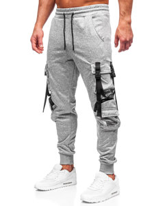 Bolf Herren Sporthose Joggers Cargohose Grau HS7173