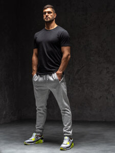 Bolf Herren Sporthose Joggers Grau  XW01-C