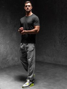 Bolf Herren Sporthose Joggers Grau  XW01-D