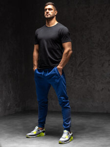 Bolf Herren Sporthose Joggers Kobaltblau  XW01-C