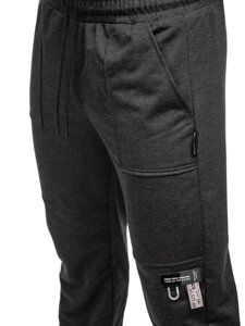 Bolf Herren Sporthose Joggers Schwarzgrau  JX6365