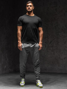 Bolf Herren Sporthose Joggers Schwarzgrau  XW01-C