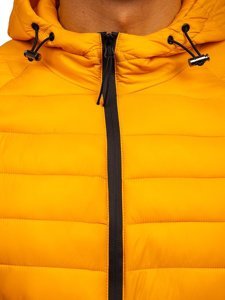 Bolf Herren Steppjacke Übergangsjacke Gelb  13021