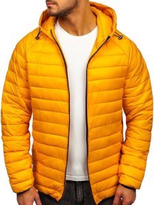 Bolf Herren Steppjacke Übergangsjacke Gelb  13021