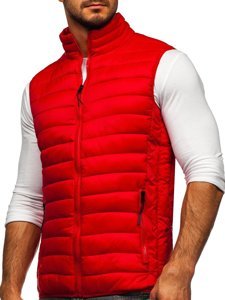 Bolf Herren Steppweste Rot  HDL88001